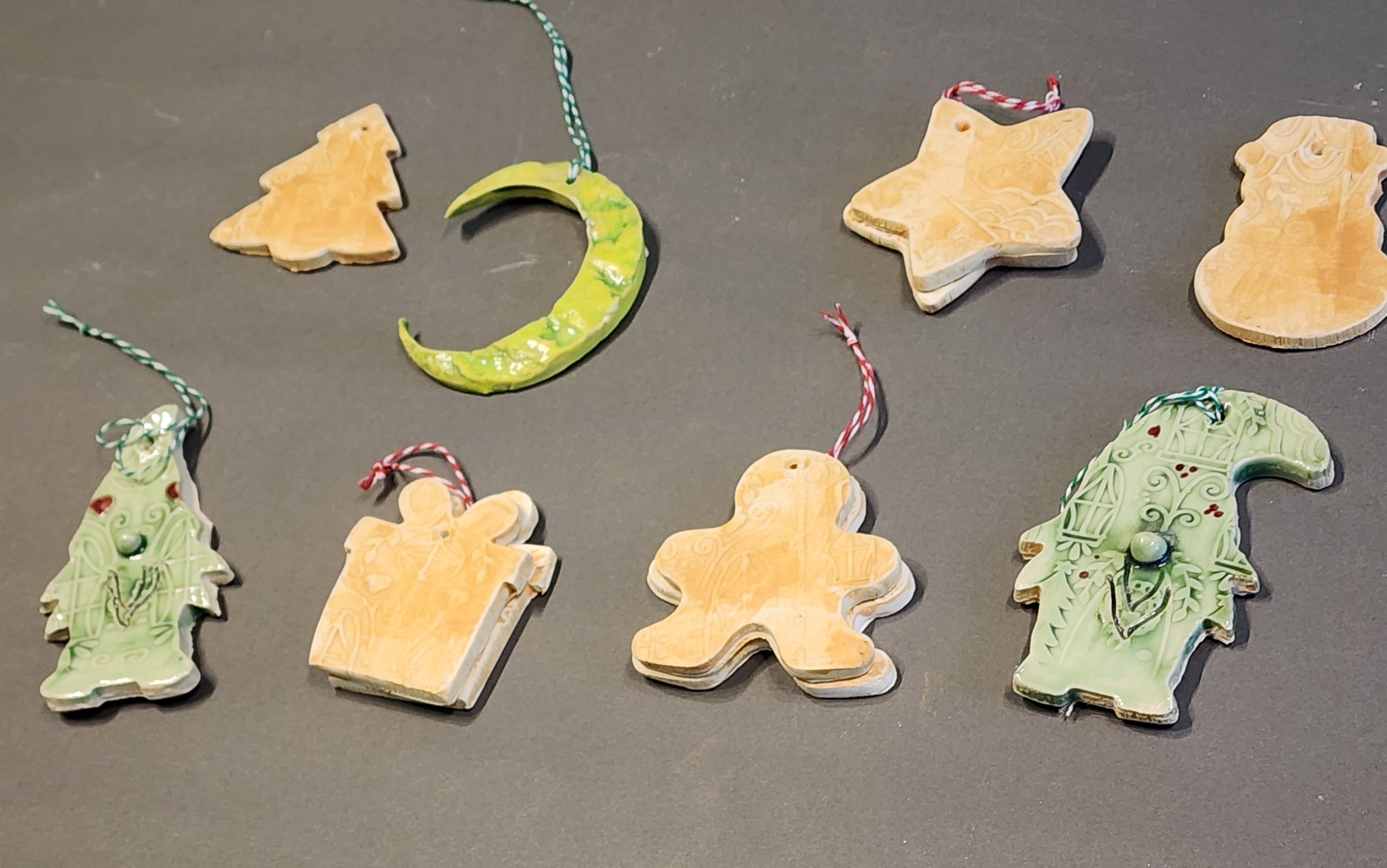 Handmade Ceramic Christmas Ornaments – Unique Shapes & Holiday Designs